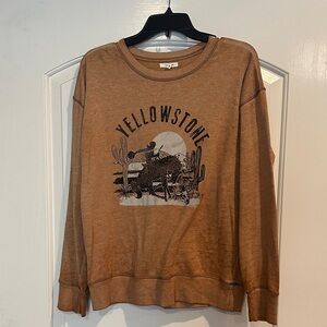 Maurices Brown Graphic Crewneck Sweater